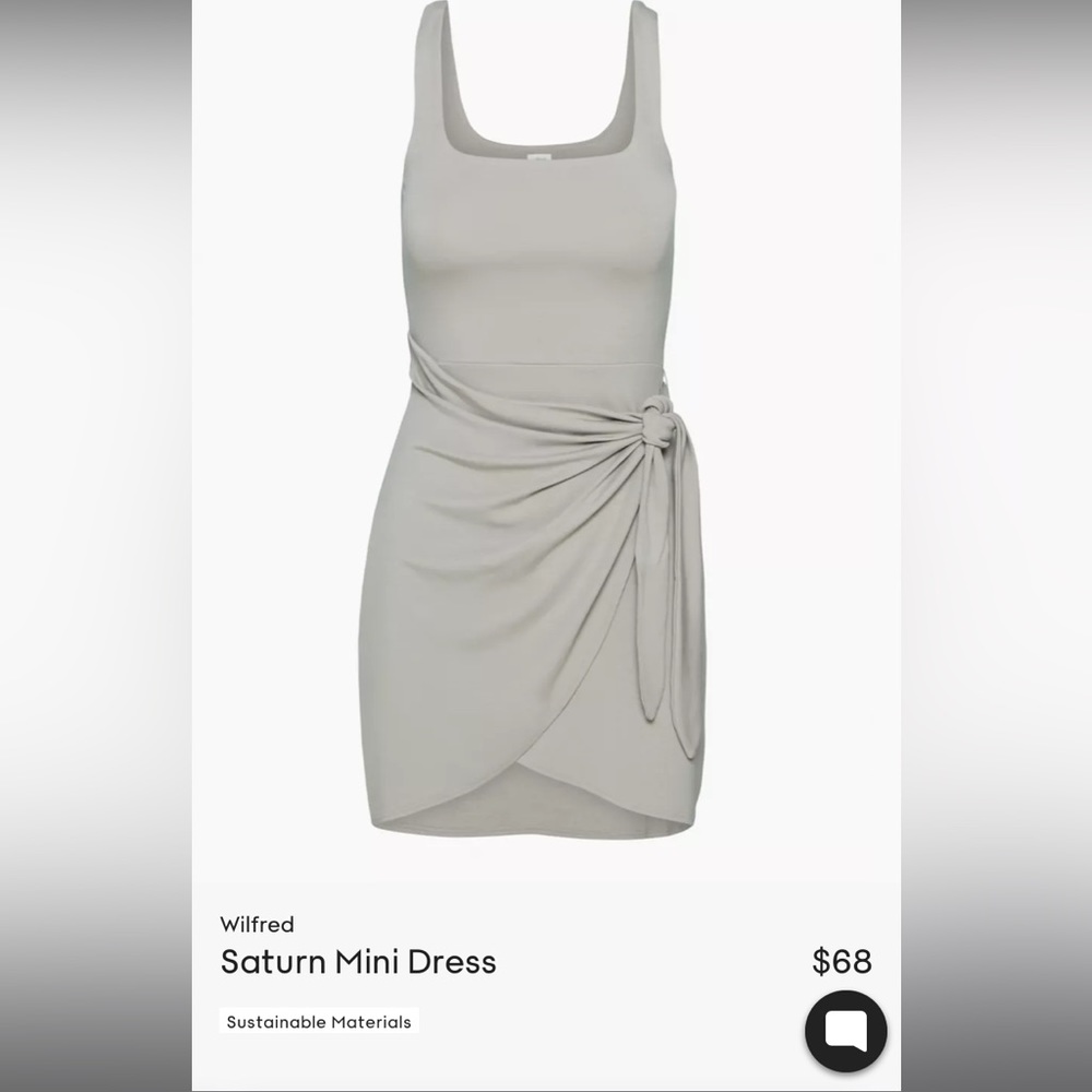 Basalt grey wrap dress